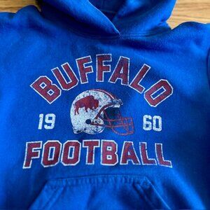 Boys 5T Buffalo Bills Hoodie - Retro Looking Logo - unisex